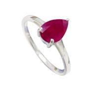 JEWELSTREZORO Ruby Lab Grown Gemstone Band Ring Sterling Silver Men And Women All Size Handmade Jewelry TSR1079AM_1 (H)