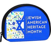 Jewish American Heritage Month Coin Purse Wallet Women and Girls Cute Fashion Bag Change Pouch Key Holder Women Purse Gift