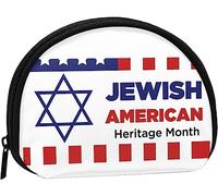 Jewish American Heritage Month Coin Purse Wallet Women and Girls Cute Fashion Bag Change Pouch Key Holder Women Purse Gift