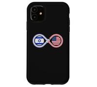 Jewish AMERICAN Israeli Flag Infinity Loop Support Case for iPhone 11