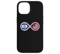 Jewish AMERICAN Israeli Flag Infinity Loop Support Case for iPhone 14