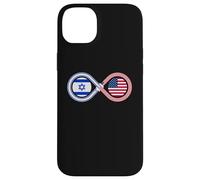 Jewish AMERICAN Israeli Flag Infinity Loop Support Case for iPhone 14 Plus