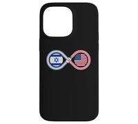 Jewish AMERICAN Israeli Flag Infinity Loop Support Case for iPhone 14 Pro Max