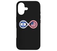 Jewish AMERICAN Israeli Flag Infinity Loop Support Case for iPhone 17