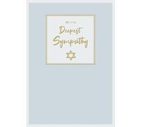 Jewish Card, with Deepest Sympathy - 7 x 5 inches - Regal Publishing