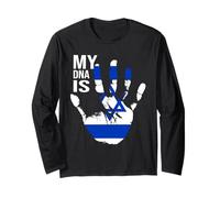 Jewish Flag, Israel Flag, My DNA Is Jewish, Proud Zionist Long Sleeve T-Shirt