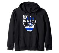 Jewish Flag, Israel Flag, My DNA Is Jewish, Proud Zionist Zip Hoodie