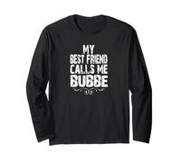 Jewish Grandma Love Grandkid My Best Friend Calls Me Bubbe Long Sleeve T-Shirt