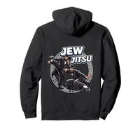 Jewish Hanukkah Rabbi Horah Dance Jiu Jitso (On Back) Pullover Hoodie