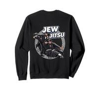 Jewish Hanukkah Rabbi Horah Dance Jiu Jitso (On Back) Sweatshirt