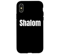 Jewish Hebrew Faith Phrase Design Shalom Chai Tess and more Case for iPhone X/XS