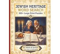 Jewish Heritage Word Search: 100+ Large Print Puzzles | for Adults & Seniors | From easy to chllenging | Torah, Holidays & Jewish Traditions for ... & Bar Mitzvah Gift for Jewish Families