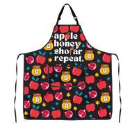 Jewish Holiday Gifts Apple Honey Shofar Repeat Apron With Pockets Jewish Kitchen Cooking Baking Chef Gift (Apple Apron)
