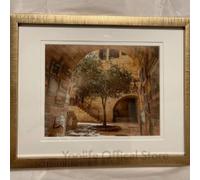Jewish Kotel Wall Painting Art Prints Jerusalem Old City Pedestrian Street Abstract Painting Canvas Poster Decor 60x80cm frame