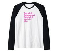 Jewish Matriarchs and Me: Sarah, Rebecca, Rachel, Leah & me Raglan Baseball Tee