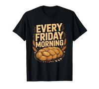 Jewish Mom Braiding Challah Friday Morning Shabbat Baker T-Shirt