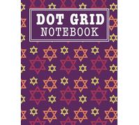 Jewish Notebook: A Pretty Judaic Journal with Dot Grid layout for Women, for writing and notes, with Star of David Pattern on Cover, Large 8.5 x 11 in, 104 pages (Dot Grid Notebooks)