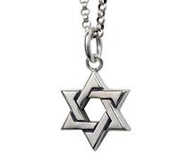 Jewish of David Charm Pendant for Men, Six-Pointed Necklace Gothic Jewellry, only Pendant
