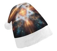 Jewish Star Funny Christmas Hat Unisex Santa Hats Holiday Xmas Cap Classic for New Year Party Decor