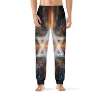 Jewish Star Men's Pajama Pants Lightweight Pjs Bottoms Lounge Pants Sleepwear Soft