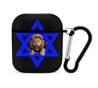 Jewish Star with Lion Israelites Proud Case Compatible with AirPods 2nd 1st