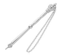 Jewish Torah Reading Pointer with Chain, Zinc Alloy Silver Scripture Aid