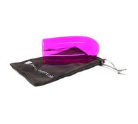 Jewish Wedding Chuppah Breaking Glass-Wedding Engagement Gift-Color Glass Vessel for Groom-Velvet Bag-Designer by Jewish Essentials (Pink)