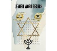 Jewish Word Search Puzzle Book: Word Searches with Easy to Read Print about Jewish Culture, History & Language and More | 6x9 inches, 110 pages | +50 ... Gift for Vacations, Holidays and Free Times