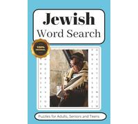 Jewish Word Search Puzzle Book: Word Searches with Easy to Read Print about Jewish, Hebrew, Yiddish and More | 6x9 inches, 110 pages | 50+ Puzzles … Gift for Vacations, Holidays and Leisure Times