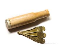 Jews harps, 3-bladed 'HoHo' in wooden case. Wonderful mouth harp - easy to play.