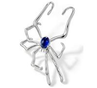 Jewseen Halloween Gothic Spider Ear Cuffs Earring for Women Men with Gem- One Piercing Adjustable Wrap Around Earring Hooks - Vintage Ear Clip on Jewelry for Gifts Halloween Cosplay Party, M, Metal