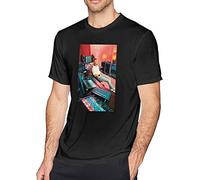 JEWUNO957 David Guetta Men's Round Neck Fashion T-Shirt Summer Casual Loose Cotton Short Sleeve (Large)