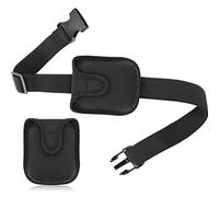 Jexine Mic Belt for Fitness Instructor with 2 Mic Pouch Detachable Neoprene Microphone Transmitter Carrier Pouch Anti Dropping Strap Adjustable Belt Waistband Bag for Speaking Theatre Summer Party