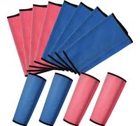 Jexine Set of 8 Mesh Fly Boots for Horse Loose Fitting Non Slip Breathable Horse Fly Legging Protective Reduces Stress Leg Fatigue Wrap for Preventing Flies Mosquitoes Bite (Pink, Dark Blue)