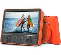 Jexiop 7inch Portable TV,Small tv with ATSC Tuner,Headphone Out-USB/TF Port-HDMI Input,Mini TV for Camping RV Kitchen-Full Viewing Angles(Orange)