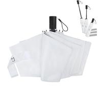 Jexmigo Umbrella Windproof Strong - Ultra Lightweight 315g（11oz）, Rain & UV Sun with UPF50+ Protection,Auto Open & Close Compact Umbrella,Easy to Carry, Fits Trave,Car & Backpack，Women&Men Ivory