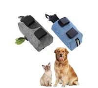 JEXOWIQ Dog Poop Bags, 2 Pieces Dog Poop Bag Holder, Pet Waste Dispenser for Leash, Universal with Hook for Walking the Dog