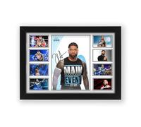 Jey Uso Signed Poster Print- Limited Edition Autograph Fan Gift - Collectible Memorabilia Merchandise Framed A3 (30x40cm)