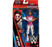 Mattel WWE Elite Action Figure & Accessories, Series #124 Set, 6-inch Collectible Jey Uso with 25 Articulation Points & Swappable Hands, JHT68