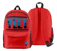 Jey Uso YEET 3D Print Backpack - Multi-Zipper Casual Streetwear Bag for Men Women - Hype Graphic Bookbag (Red)