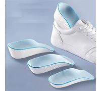 JEYANG Elastic Insoles 1 Pair Arch Support Increase Height Insoles Soft Elastic Lift Breathable Insert Shoes Pads Foot Cushion for Men Women,1.5cm Men