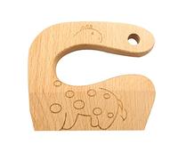 JEYANG Safety Knives for Kids Wooden Reusable Children's Cooking Cutter Fruit Vegetable Chopper Tool Montessori Kitchen Education Tools,8*