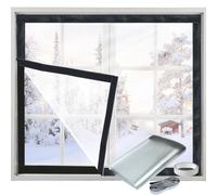 Jeyeou Window Insulation Kit,Heavy Duty Window Insulation Film for Heat and Cold,39*48 in High Transparent Thick Window Wrap Insulation,Easy to Open for Ventilation,Simple Installation, 9291