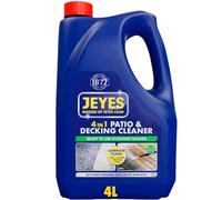 Jeyes 4 In 1 Patio & Decking Cleaner (4 Litre). Patio Cleaner Fluid for Paths, Drives, Decking & Fencing - Outdoor Disinfectant Liquid or Pressure Washer Detergent - Tackles Dirt, Algae & Stains