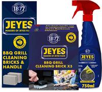 Jeyes Complete Bbq Cleaning Kit - Bbq Cleaner Spray, Grill Brick Andhandle With 3 Refill Bricks