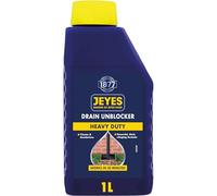 Jeyes Drain Unblocker (1L) - Outdoor Drain Unblocker Liquid Heavy Duty - Dissolves Grease, Hair and Food Waste - Powerful Formula Works in 30 Minutes - Easy to Use, No Dilution - Cleans and Deodorises
