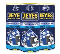 Jeyes Freshbin Powder (550g) - Fast-Acting Odour Neutraliser with Cool Linen Scent - Absorbs Moisture & Fluid Leaks - Long-Lasting Indoor and Outdoor Bin Freshener and Bin Odour Eliminator