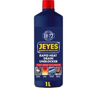 Jeyes Rapid Heat Outdoor Drain Unblocker 1L - Heat-Activated Kitchen Sink Unblocker - Heavy Duty Drain Cleaner Melts Grease, Fat & Food Waste Fast - Safe for All Pipes & Septic Systems