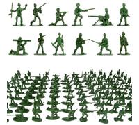 JeyFefv 100Pcs Toy Soldiers, Small Soldiers Army Men Figures | Rubber Material, Military Game Enthusiasts, Military-Themed Parties, Outdoor Sandbox Play, Tabletop Gaming, Army Men
