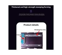 JEYI 2.5In to 3.5In SSD HDD Hard Drive Adapter Bay Holder Mounting Bracket Caddy Tray for 7/9.5/12.5mm 2.5Inch HDD/SSD K109